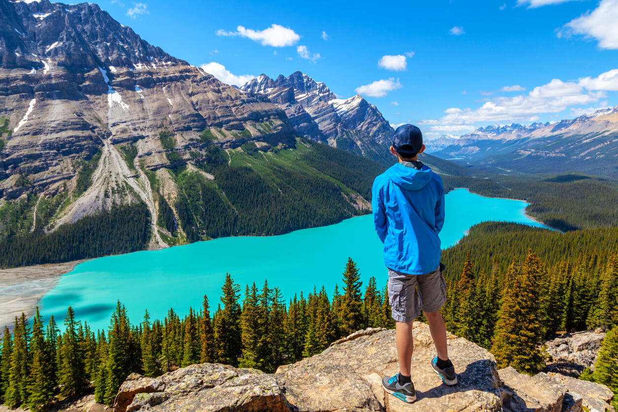 Peyto Lake dans le Parc National de Banff