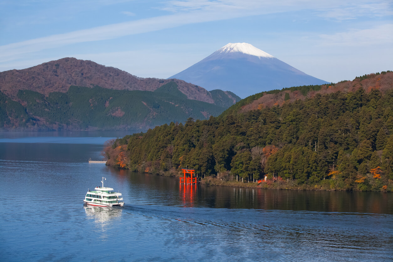 Lac Ashi et vue sur le Mont Fuji