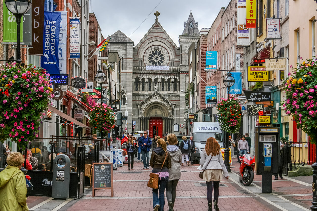 Dublin dans la région touristique à l'Est de l'Irlande