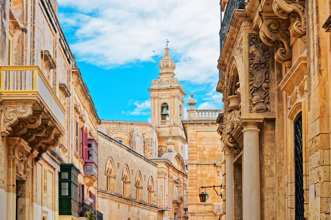 Mdina : tour du Palazzo Santa Sofia