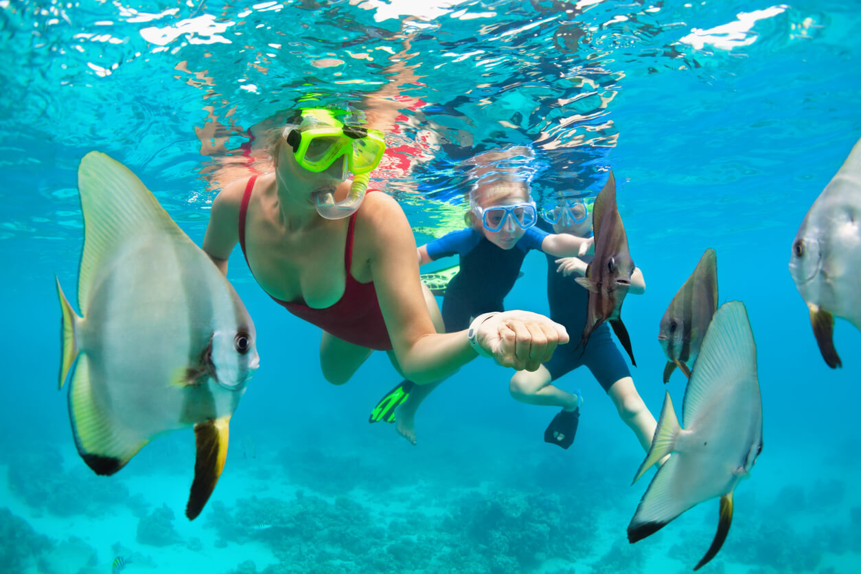 Snorkeling à Bali en famille
