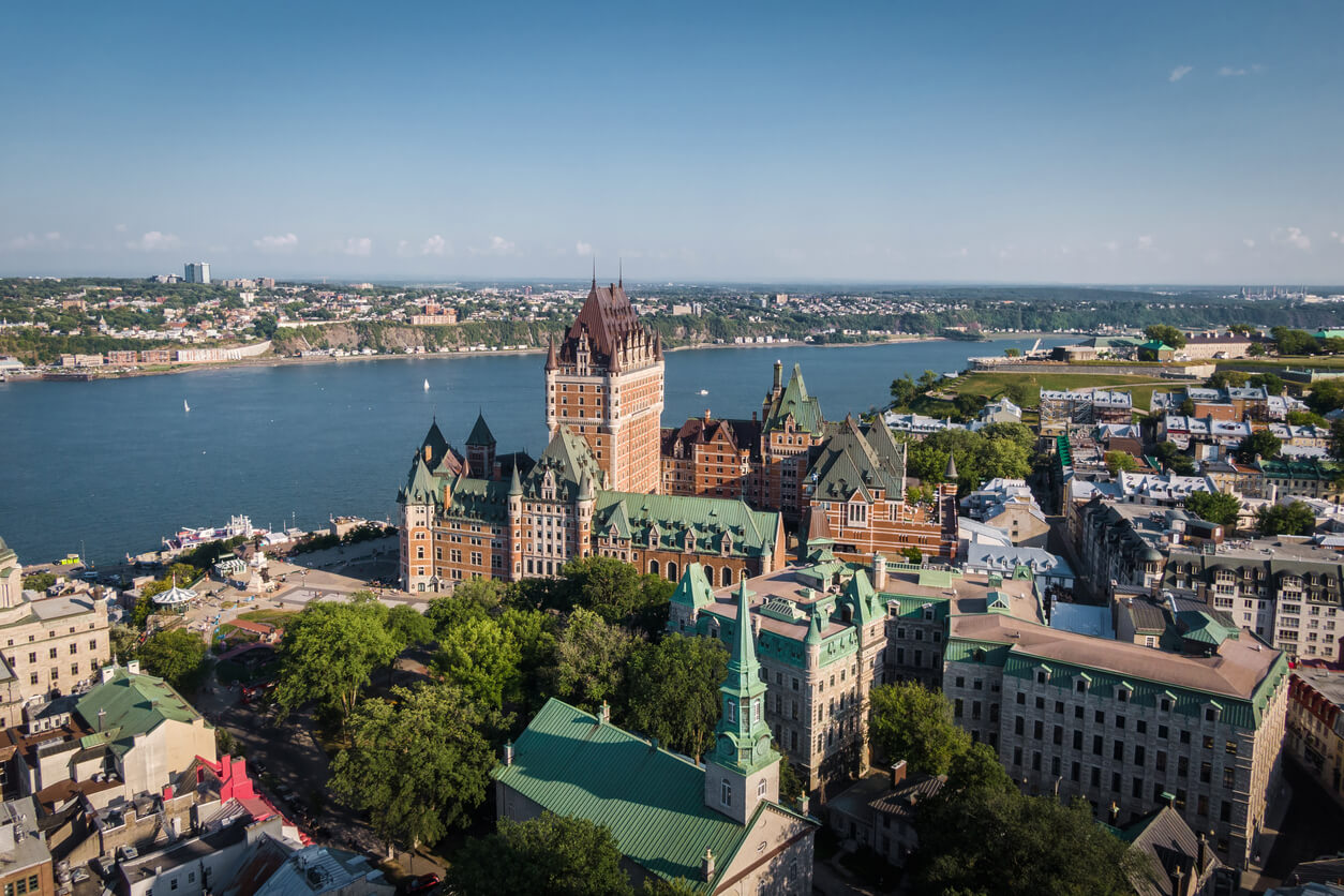 La ville de Québec dans la province du Québec