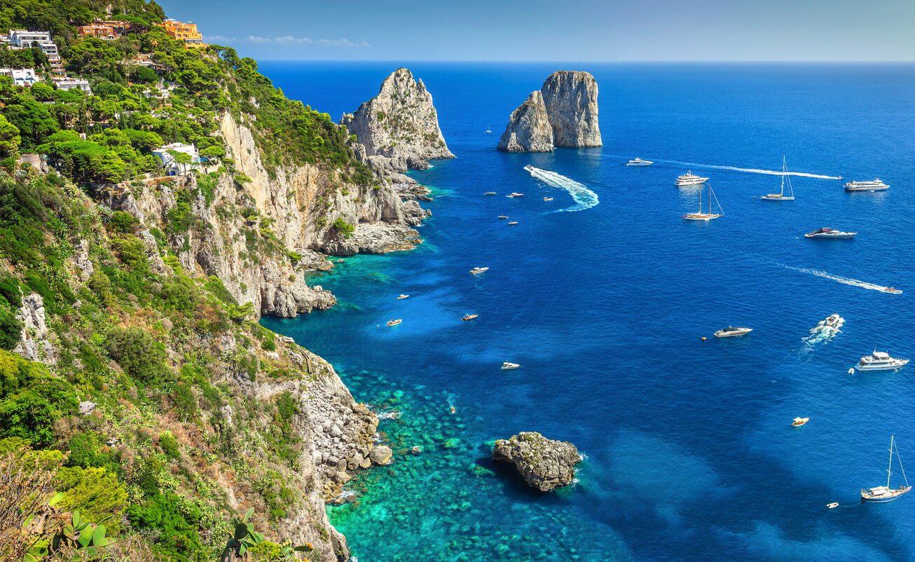 L'île de Capri dans le sud de l'Italie