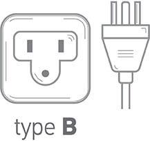 Prise électrique de type B