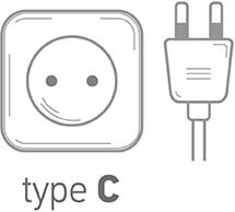 Prise électrique de type C