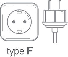 Prise électrique de type F