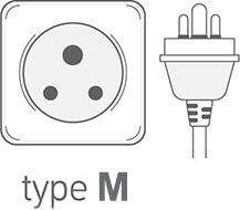 Prise électrique de type M